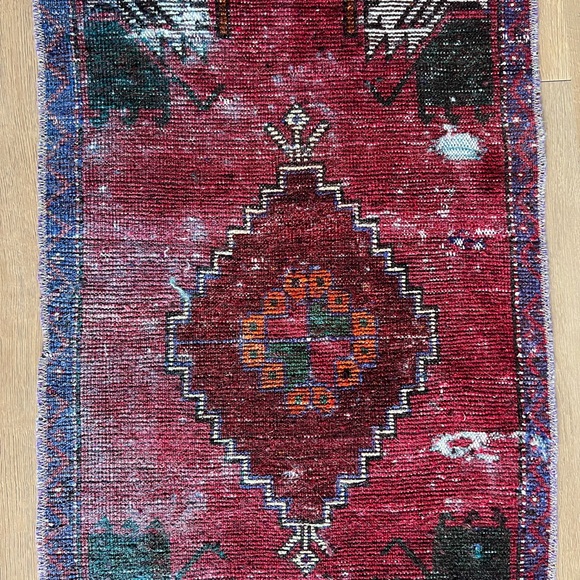 Turkish Geometric Pattern Rug - Picture 6 of 6